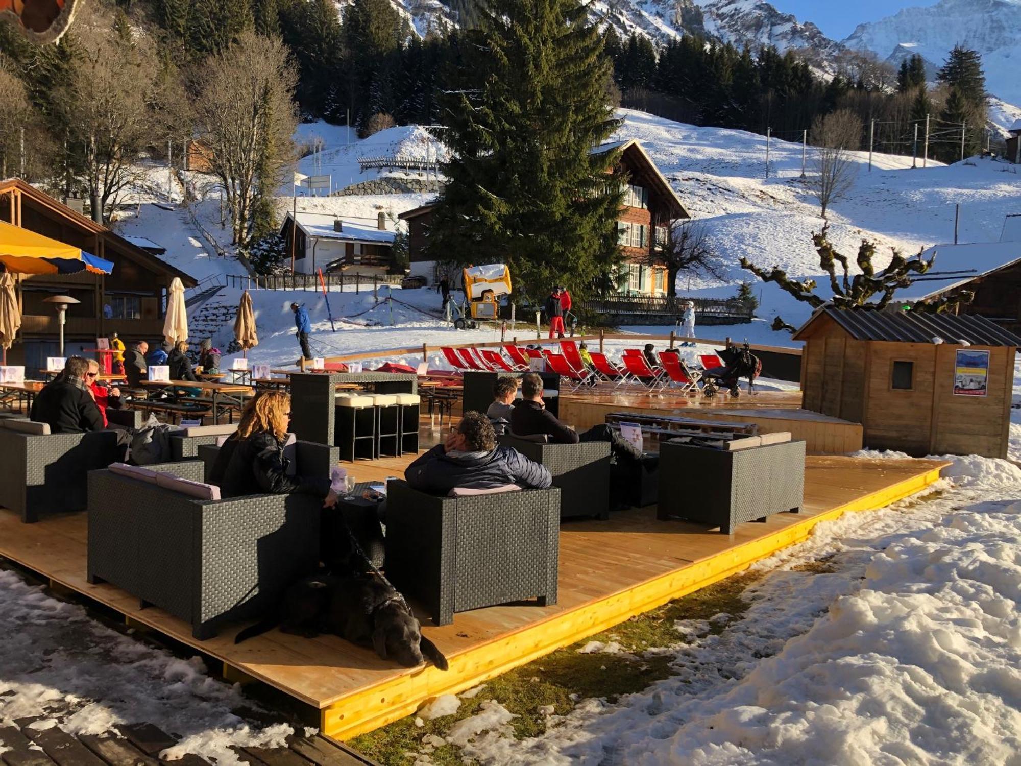Apartment With Great View At Residence Brunner Wengen Esterno foto